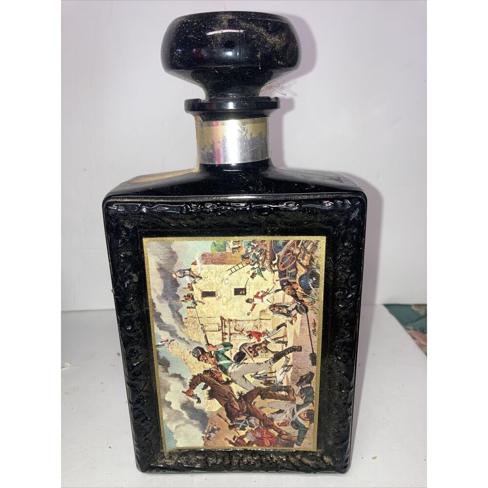 VTG Empty Americana Collection J W Dant Whisky Decanter The Alamo